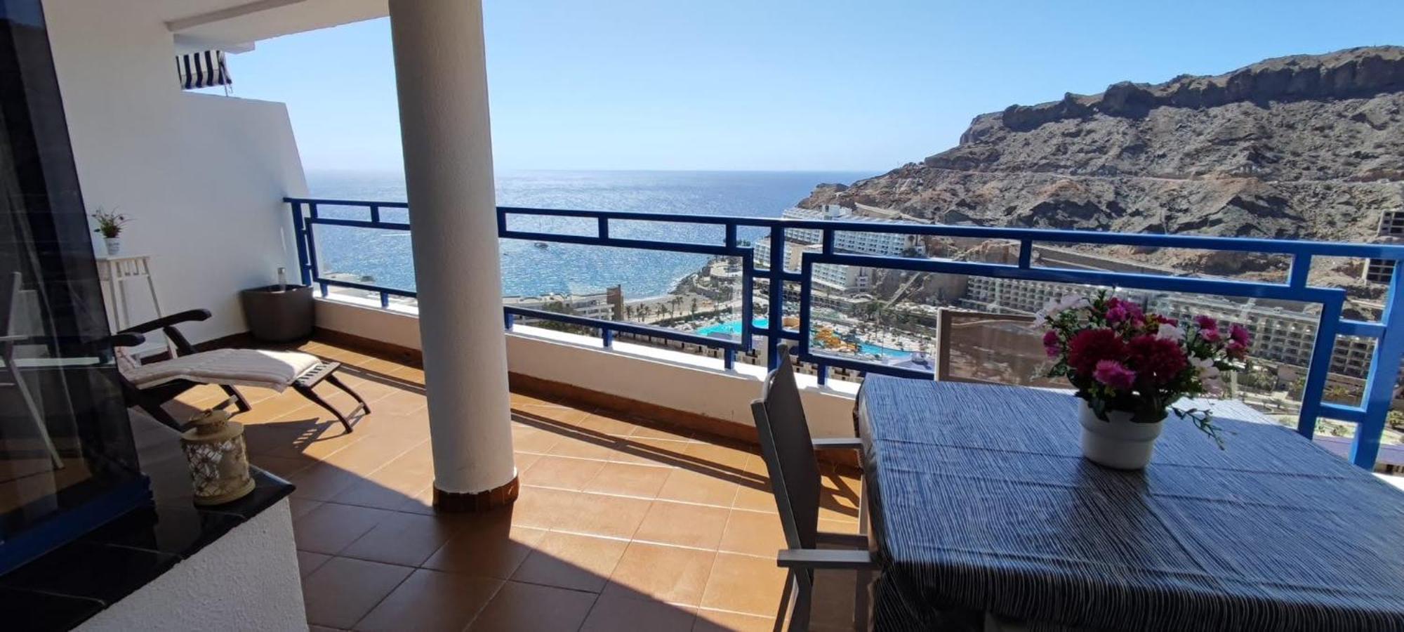 Ocean View Apartment In Taurito, Mogan - Top Floor Luaran gambar